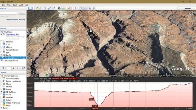 Generate Slope or River Cross Section Profile using Google Earth Pro смотреть онлайн