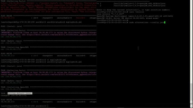 Ansible playbook to install java and tomcat in remote host смотреть онлайн