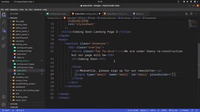 Build A COMING SOON Website Landing Page смотреть онлайн