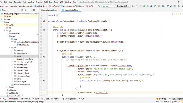AlertDialog Example in android, Inbuilt dialog, how to create alert dialog in android смотреть онлайн
