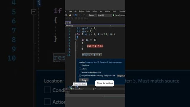 Dependent Breakpoint - Visual Studio Tips and Tricks смотреть онлайн