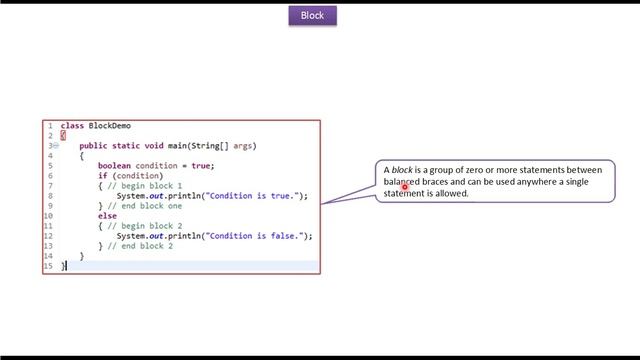 Java Tutorial : Java Block смотреть онлайн
