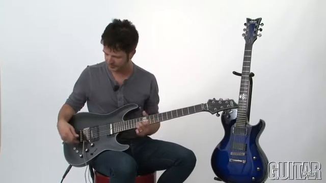 Schecter Diamond Series Blackjack SLS C-1 FR-S and SLS Solo-6 Guitar World Review смотреть онлайн