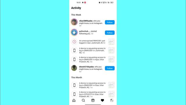 an unrecognised device just logged in instagram смотреть онлайн