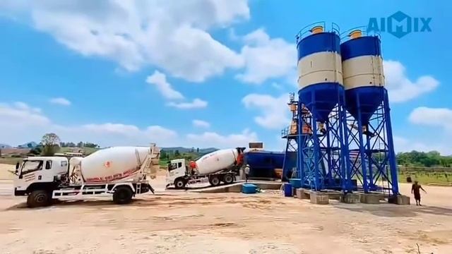 AJ35 бетоносмесительный завод работает на производстве бетона в Мьянме смотреть онлайн