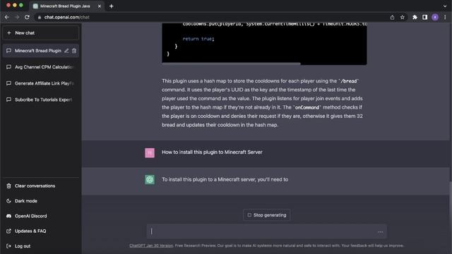 ChatGPT Create Minecraft Plugin and Install смотреть онлайн