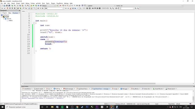 Entenda SWITCH CASE [ Curso C ] - Aula 08 смотреть онлайн