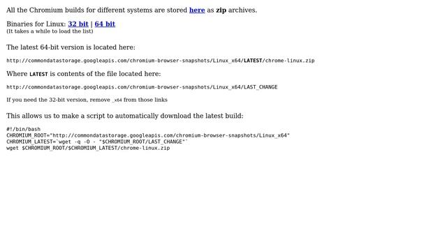 Ubuntu: Where can I find Chromium binary tarballs? (2 Solutions!!) смотреть онлайн