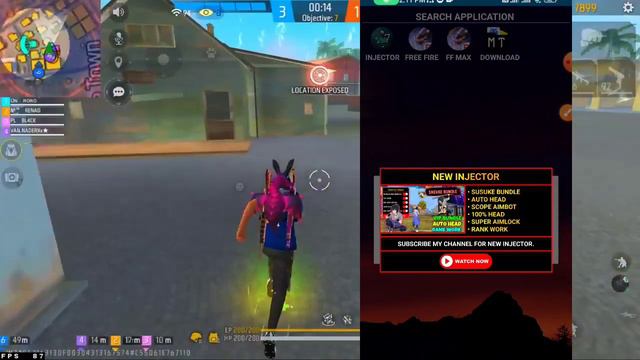 How to use panel in free fire mobile 2023📲 Auto headshot hack free fire bangla/panel headshot app смотреть онлайн