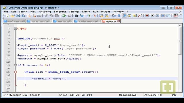 [PHP & MySQL] 37/45 Login Script смотреть онлайн