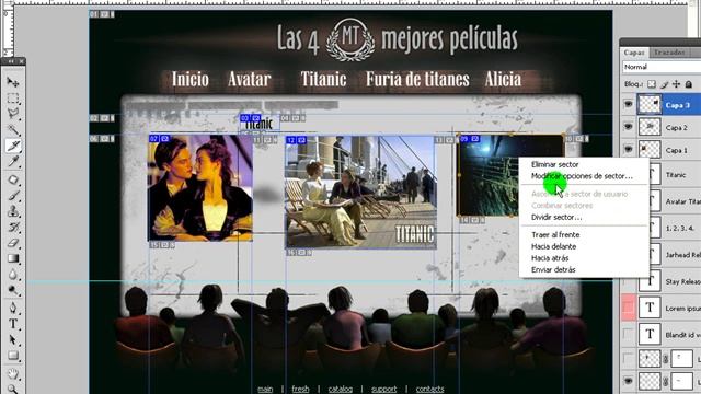 Creación de pagina web con photoshop parte 2 смотреть онлайн