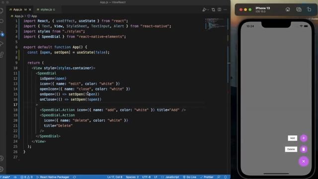 React Native Tutorial 63 - SpeedDial | React Native Elements смотреть онлайн