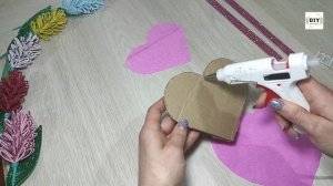 DIY Подарок на день 8 марта своими руками Мастер класс Поделки из фоамирана Валентинка