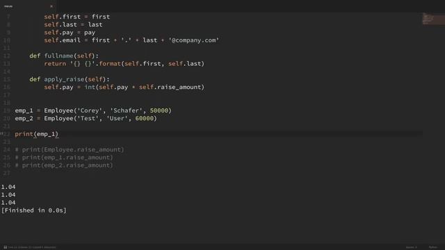 Python OOP Tutorial 2 Class Variables смотреть онлайн