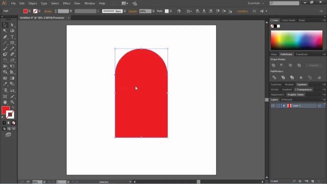 How to Create a Perfect Heart Shape in Adobe Illustrator | Geometric Shapes смотреть онлайн