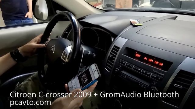 Citroen C-crosser 2009 установка адаптера GromAudio Bluetooth смотреть онлайн