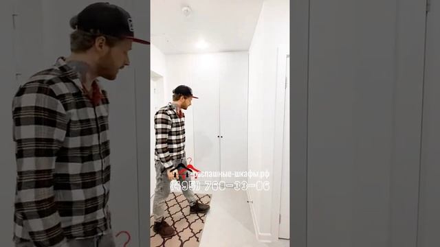 Двери для кладовки в нише прихожей. Дверки для встроенного шкафа на заказ под индивидуальные размер смотреть онлайн