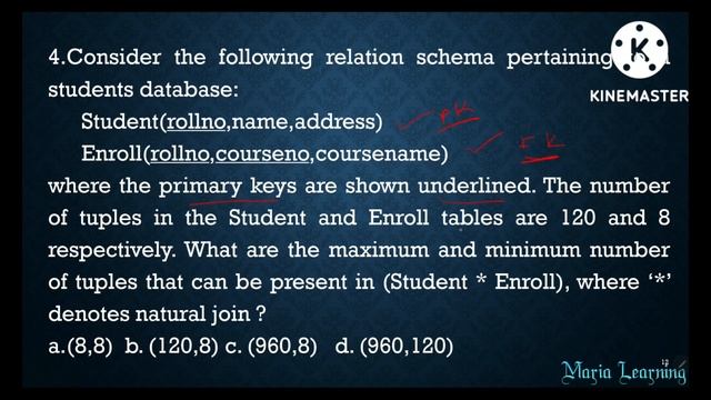 Lecture 129 - NET/ GATE questions on Natural Join in SQL in Tamil смотреть онлайн