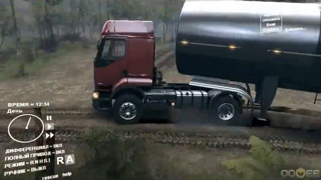 Spin Tires DEV DEMO Renault Premium 420 и прицеп смотреть онлайн