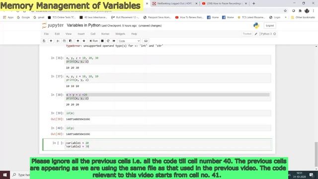 Python3 Tutorial for Beginners | Memory Management of Variables in Python смотреть онлайн