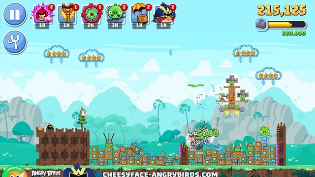 Angry Birds Friends Blues Tallest Tower Floor 1 No Power UP PLUS смотреть онлайн