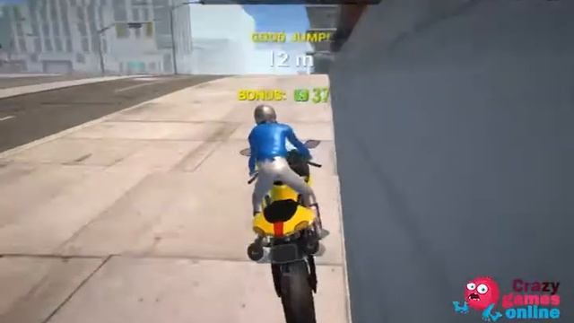 Sports Bike Racing|Walkthrough CrazyGamesOnline смотреть онлайн