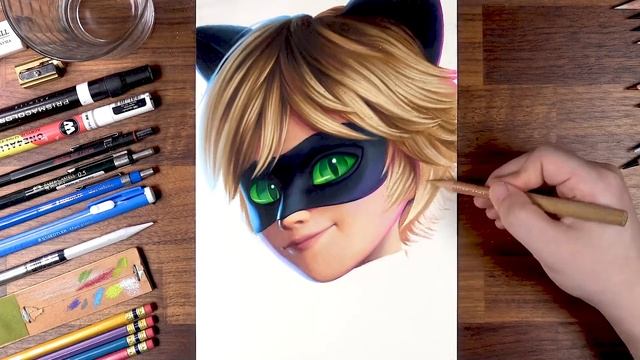 Drawing Miraculous: Cat Noir | drawholic смотреть онлайн