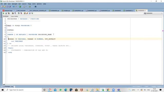 PLSQL PROCEDURE DEMO - ORACLE смотреть онлайн