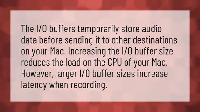 What does I O buffer size mean? смотреть онлайн