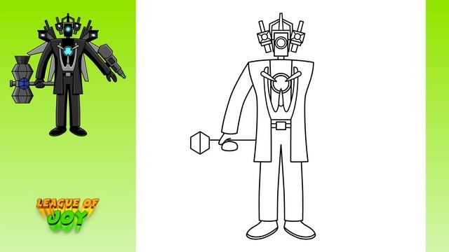 How to DRAW TITAN CAMERAMAN UPGRADED - Skibidi Toilet смотреть онлайн