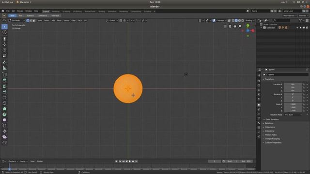 Blender 2.80 Tutorial: How To Convert A Sphere To An Egg Shape. смотреть онлайн