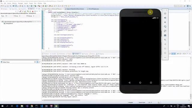 Demo usage of Appium framework through JUnit test on Android смотреть онлайн