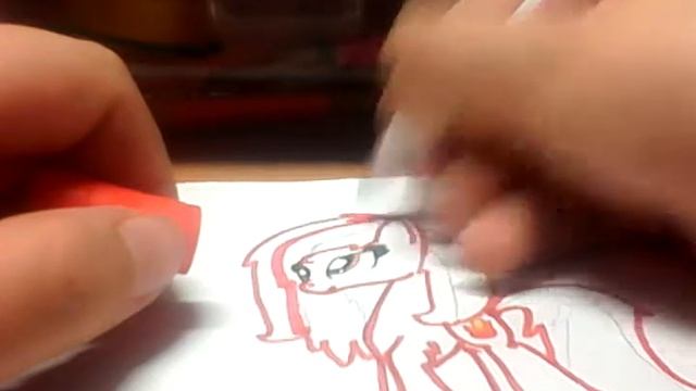 Как нарисовать пони огонь))2 часть)) смотреть онлайн