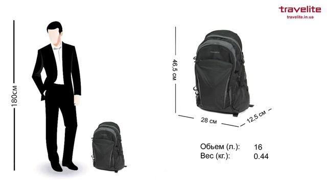 Обзор рюкзака Travelite, серия Basics TL096236-01 смотреть онлайн
