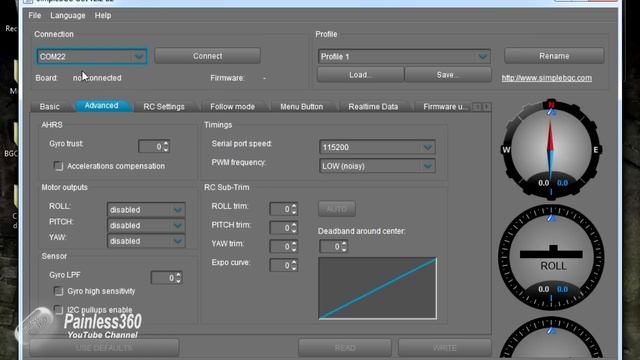 BGC 2.2 (2.2b2) GoPro Camera Gimbal – Software, drivers, setup and receiver connections. смотреть онлайн