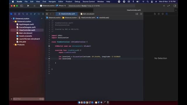 Distance between two locations using google maps API in iOS |Swift tutorial |Game App Studio смотреть онлайн