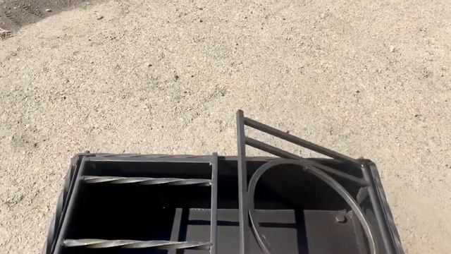 Мангал для дачи с откидными полками для небольшого казана смотреть онлайн