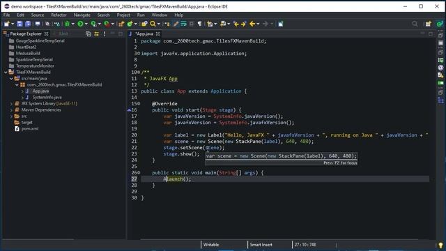 Building TilesFX using Maven смотреть онлайн