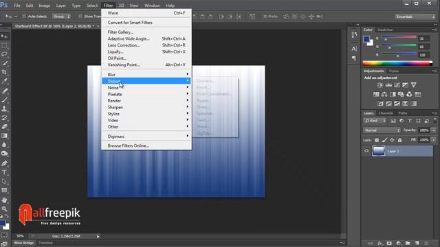 Create Abstract Starburst Background Effect in Adobe Photoshop смотреть онлайн