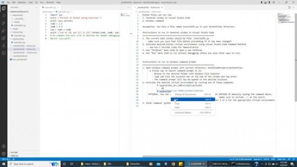Python Vpython and Manim in Visual Studio Code