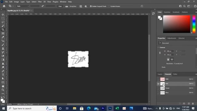 Digital Signature in Adobe Photoshop 2021 смотреть онлайн