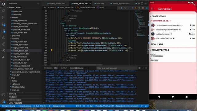 E-commerce/Food delivery web app- Flutter and Firebase | Order Details Screen UI and update status смотреть онлайн
