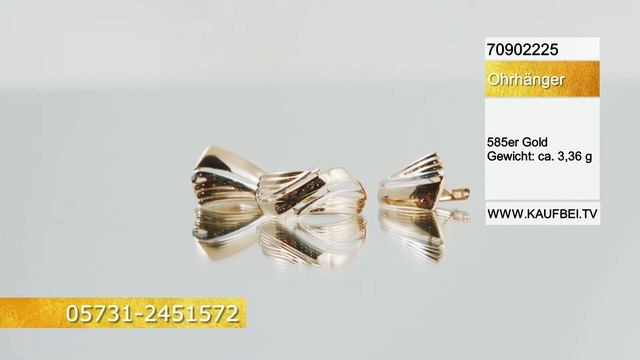 KaufBei.TV Schmuck Wunderschöne Ohrringe aus 585 Rotgold 70902225 смотреть онлайн
