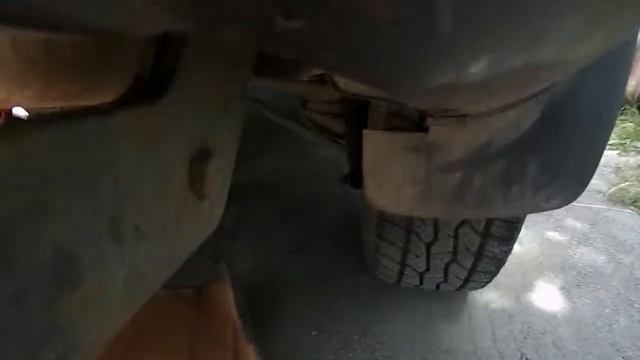 SantaFe ремонт шины и замена задних амортизаторов