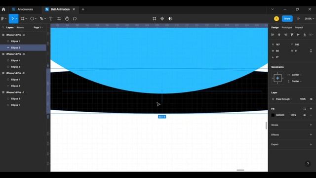 Bouncing ball animation in Figma смотреть онлайн