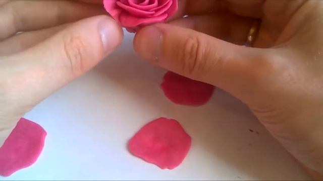 Как сделать розу из пластилина смотреть онлайн