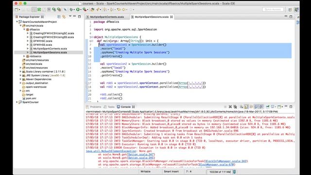 Creating Multiple Spark Sessions Spark 2 x смотреть онлайн