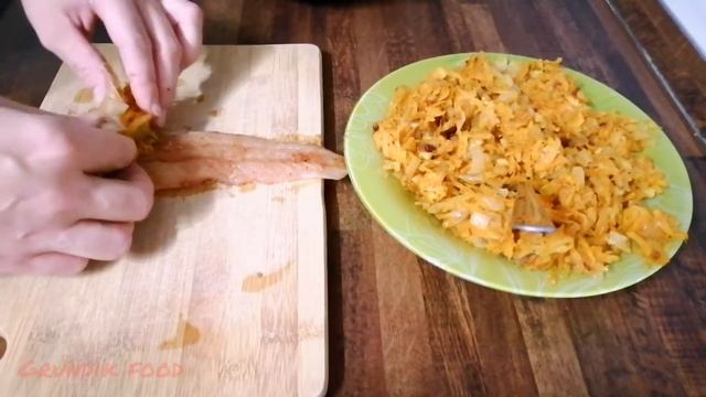 Минтай в духовке. Рулетики из рыбы с овощами | Fish rolls in the oven смотреть онлайн