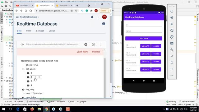 Sắp xếp List Data (Sorting Data) trên Android Realtime Database - [Firebase Part 26] смотреть онлайн