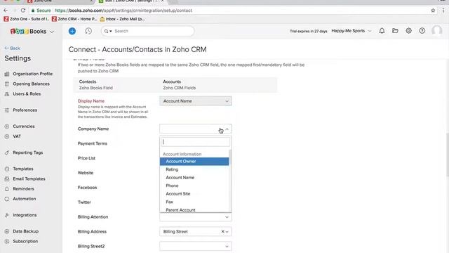 Zoho ONE For Clubs - Zoho Books/CRM/Subscriptions/Inventory Sync смотреть онлайн
